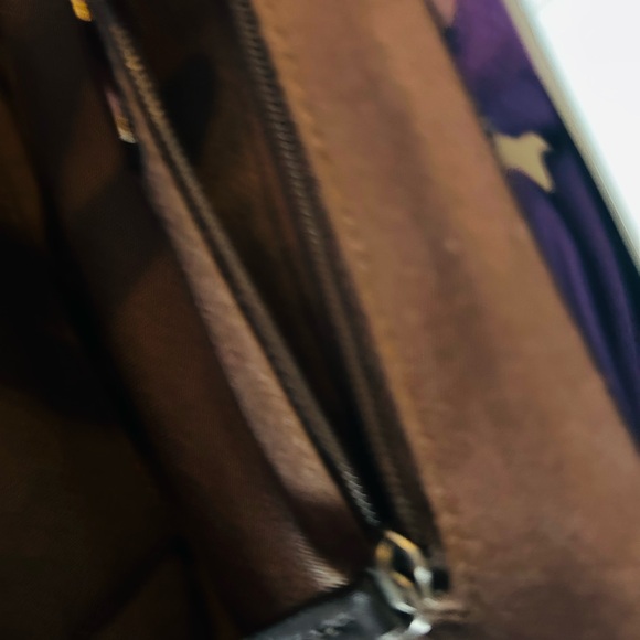 Talbots Brown Turquoise  and White elegant Shoulder Bag NWOT - Picture 7 of 8